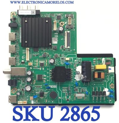 MAIN FUENTE COMBO PARA TV JVC ORIGINAL FHD ROKU TV / NUMERO DE PARTE 240038 / TPD.SK308CL.PB751 / CVTE9011ARA0 / B22053949 / B22053949 / 9011-240038 / 9011-240038-SE201481 / PANEL K430WDF / DISPLAY LC430DUQ (SK)(A3) / MODELO SI43FRF